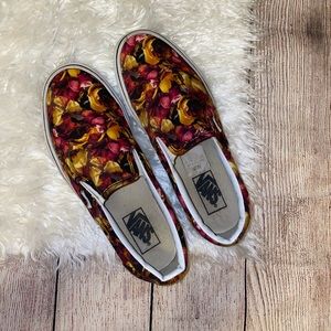 Floral Slip On Vans